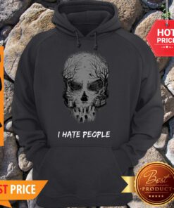I Hate People Disneyland Haunted Mansion Skull Hoodie