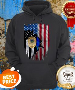Official Police Fountain Co American Flag Hoodie