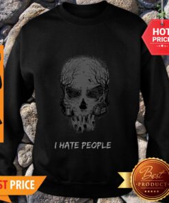 I Hate People Disneyland Haunted Mansion Skull Sweatshirt