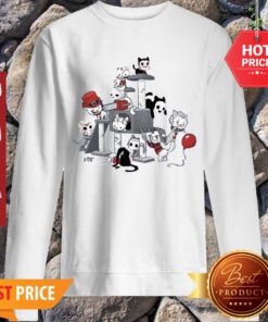 Official Horror Movie Killers Playing As Kitty Cats Sweatshirt