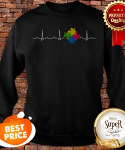 Autism Awareness, Puzzle Heartbeat Day April 2019 Gift Sweatshirt