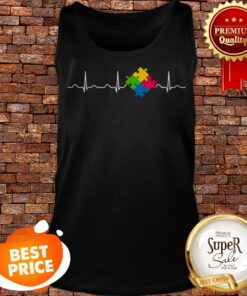 Autism Awareness, Puzzle Heartbeat Day April 2019 Gift Tank Top