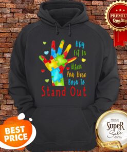 Autism Awareness Why Fit In When You Were Born To Stand Out Hoodie