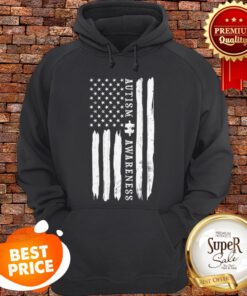 Autism Awarenesss Autism Flag Puzzle Piece Gift Hoodie