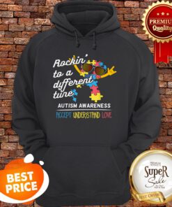 Autism Awarenesss Autisms Rockin Different Tune Hoodie