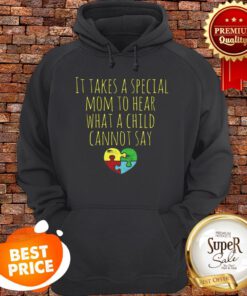 Autism Awarenesss Autistic Mom Puzzle Heart Women Hoodie