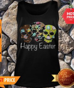 Awesome Skulls Happy Easter Tank Top