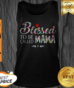 Awesome Womens Blessed To Be Called Mama Tank Top