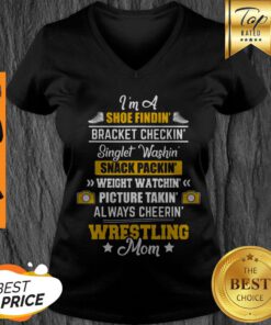 Beautiful Wrestling Mom Gift Wrestler Apparel Gifts Mother Wrestle Fan V-neck