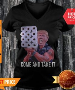 Donald Trump Hug Paper Come And Take It V-neck