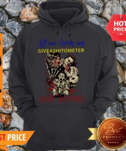Horror Characters Let Me Check My Give A Shit To Meter Nope Nothing Hoodie