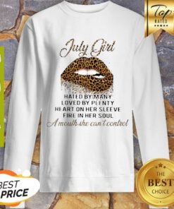 Lips Leopard July Girl Hated By Many Loved By Plenty Loved By Plenty Sweatshirt
