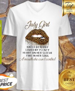 Lips Leopard July Girl Hated By Many Loved By Plenty Loved By Plenty V-neck