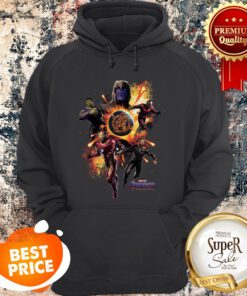 Marvel Avengers Endgame Superheroes And Thanos Hoodie