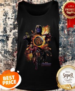 Marvel Avengers Endgame Superheroes And Thanos Tank Top