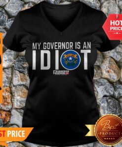 My Governor Is An Idiot Nevada State Flag Friggered Freedom V-neck
