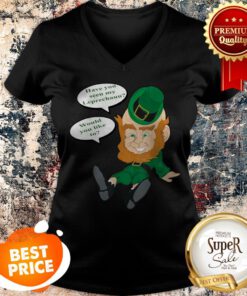 Naughty Drunk Leprechaun Funny St Patrick’s Day V-neck
