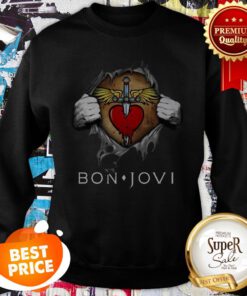 Nice Bon Jovi Logo Blood Inside Me Sweatshirt