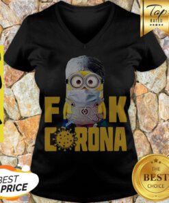 Nice Covid-19 Minion Face masks Fuck Corona V-neck