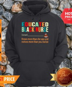 Nice Educated Black Nurse Definition Vintage Hoodie