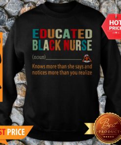 Nice Educated Black Nurse Definition Vintage Sweatshirt