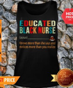 Nice Educated Black Nurse Definition Vintage Tank Top