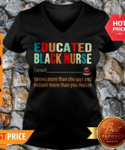 Nice Educated Black Nurse Definition Vintage V-neck