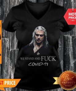 Nice Geralt We Stand And Fuck Covid 19 V-neck