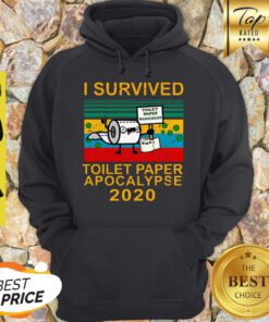 Nice I Survived Toilet Paper Apocalypse 2020 Covid 19 Sunset Hoodie