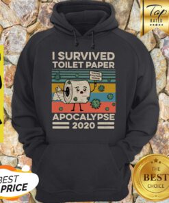 Nice I Survived Toilet Paper Apocalypse 2020 Vintage Covid-19 Hoodie