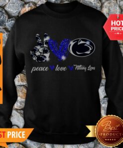 Nice Peace Love Penn State Nittany Lions Logo Sweatshirt