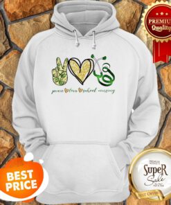 Nice Peace Love School Nursing Hoodie