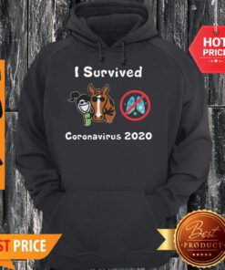Nice Riding Girl I Survived Coronavirus 2020 Hoodie