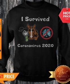 Nice Riding Girl I Survived Coronavirus 2020 Sweatshirt