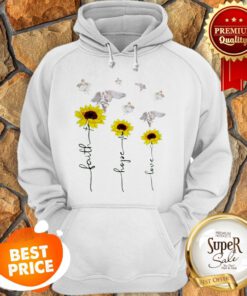 Nice Sunflower Angel Faith Hope Love Hoodie