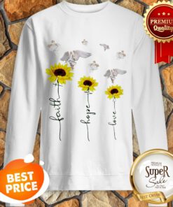 Nice Sunflower Angel Faith Hope Love Sweatshirt