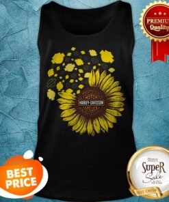 Nice Sunflower Motor Harley Davidson Cycles Tank Top