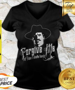Nice Tombstone Forgive Me If I Don’t Shake Hands V-neck