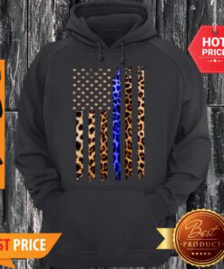 Nice Veteran Leopard American Flag Hoodie