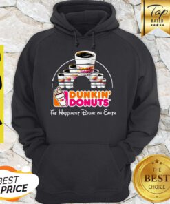 Nice Walt Disney Dunkin’ Donuts The happiest Drink On Earth Hoodie
