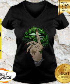 Nice Weed Cannabis Lips Not Today Bbitch V-neck