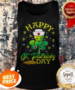 Nurse Shamrock EMT Irish St Patricks Day Nursing Nurses Tank Top