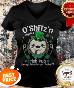 O’ Shitz’n Shih Tzu Dog Irish Pub Happy St Patrick Day V-neck