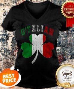 O_Talian Italy Flag Italian Funny St Patricks Day V-neck