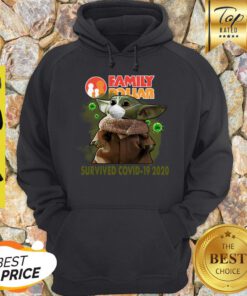 Official Baby Yoda Family Dollar Survived Covid 19 2020 Hoodie