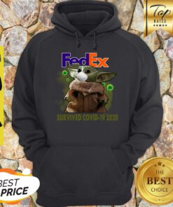 Official Baby Yoda Fedex Survived Covid 19 2020 Hoodie