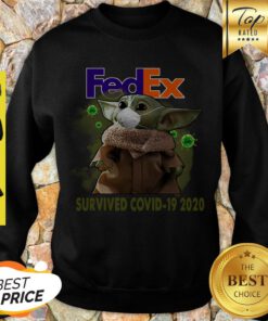 Official Baby Yoda Fedex Survived Covid 19 2020 Sweatshirt