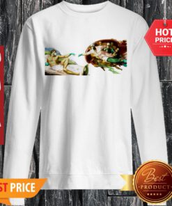 Official Coronavirus The Creation Of Adam Sweatshirt