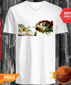 Official Coronavirus The Creation Of Adam V-neck