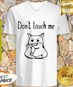 Official Covid-19 Cat Don’t Touch Me V-neck